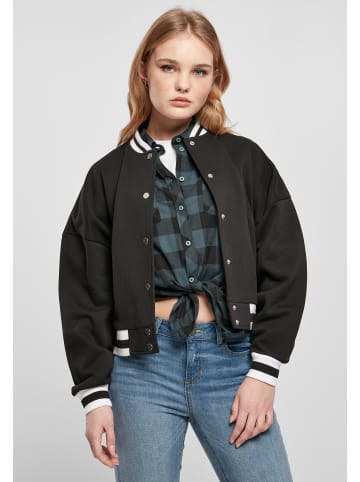 Urban Classics Urban Classics Damen Ladies Oversized College Sweat Jacket in black