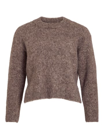 Vila Strickpullover in Taupe Gray