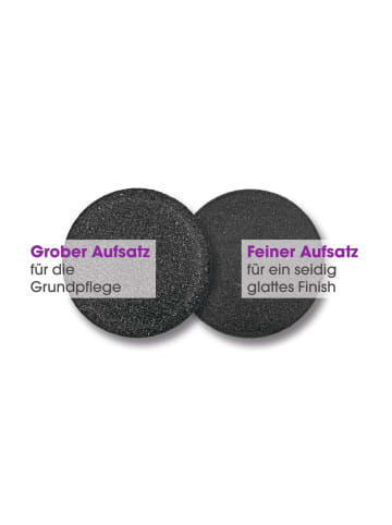 VITALmaxx Hornhautentferner mit Saugfunktion 3-tlg. 6V weiß/türkis V11 LB3 Weiß