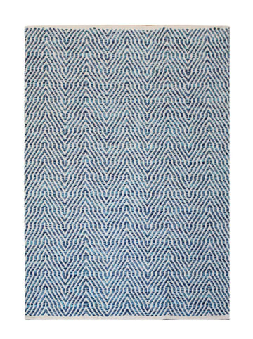 Kayoom Teppich Aperitif 410 in blau - rechteckig