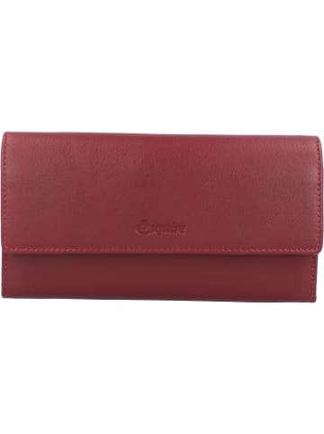 Esquire Peru Geldbörse RFID Leder 18,5 cm in rot