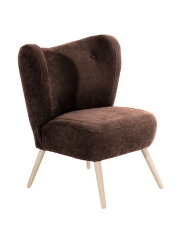 others SESSEL Kathy Bezug Veloursstoff Buche natur / braun