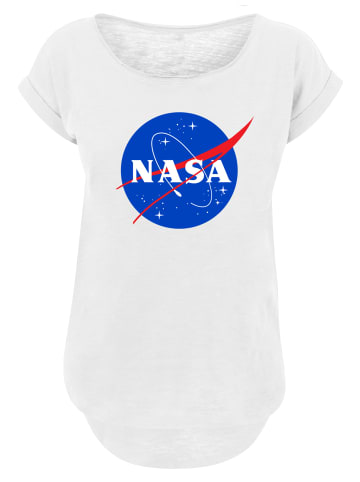 F4NT4STIC Long Cut T-Shirt NASA Classic Insignia Logo' in weiß