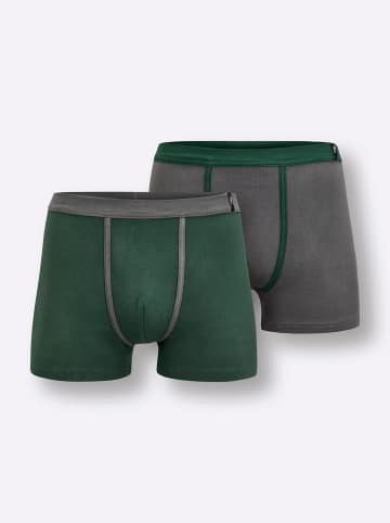 WITT WEIDEN Hose kurz in anthrazit + moos