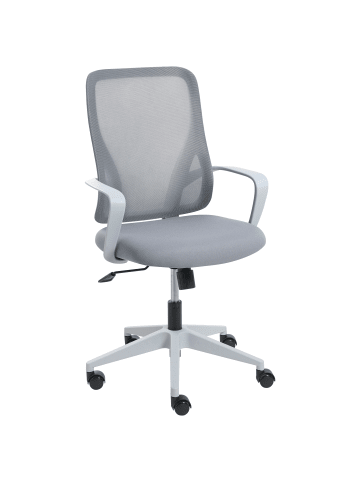 Beliani Bürostuhl LUMA in Grau - (W) 60 x (H) 98 x (L) 60 cm