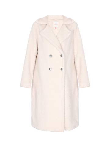 IZIA Damen Coat in Wollweiss