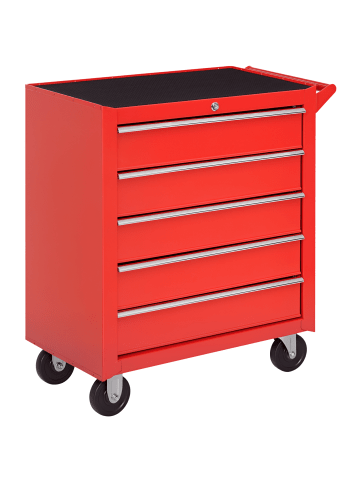 DURHAND Werkstattwagen-69L x 33B x 75H cm-Rot