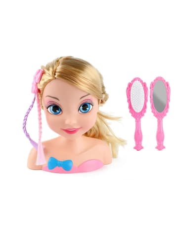 Toi-Toys Kinder Frisierpuppe Beauty Frisierkopf mit Bürste und Spiegel 3 Jahre