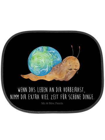 Mr. & Mrs. Panda Auto Sichtschutz Schnecke Sir mit Spruch in Schwarz