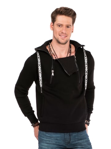 Cipo & Baxx Kapuzenpullover in Black