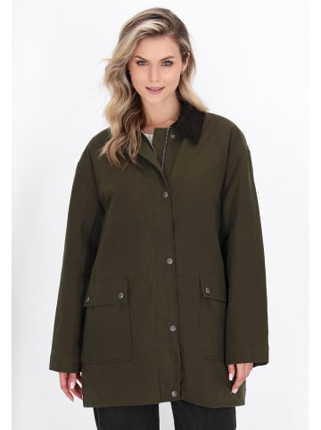 DreiMaster Women Coat in dark olive