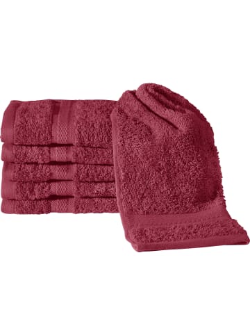 REDBEST Frottier Gästetuch 6er-Pack Chicago in weinrot