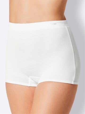 WITT WEIDEN Panty in 2x weiß + 2x grau-meliert