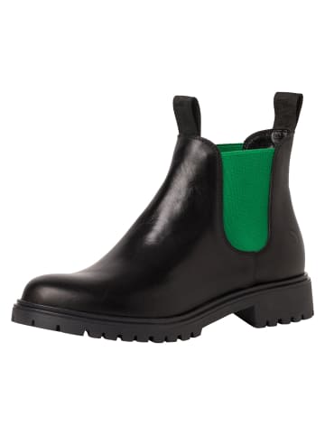 Tamaris Chelsea Boot in BLK LEA./GREEN