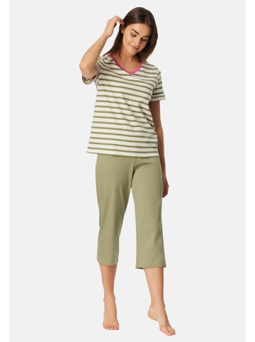 Schiesser Schlafanzug Casual Essentials in Linde