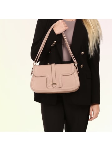 Toscanto Leder Schultertasche Toscanto Tasche altrosa ca. 33cm