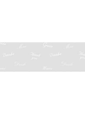 Buntpapierfabrik Ludwig Bähr Transparentpapier 115g/qm A4 Packung mit 25 Blatt White Line Danke