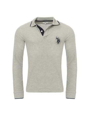 U.S. Polo Assn. U.S. Polo Assn.  Langarm-Poloshirt in der Farbe Hellgrau
