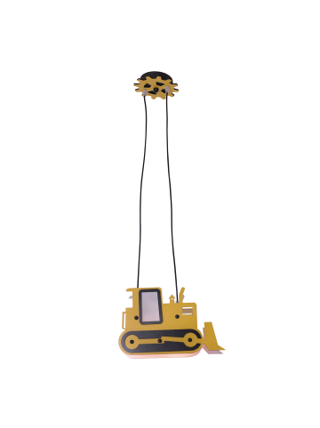 näve Pendelleuchte "CARTER" in gelb - (L)34 cm x (B)12 cm x (H)80 cm