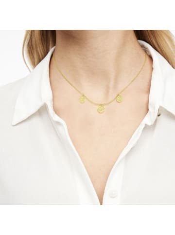 s.Oliver Halskette mit Anhänger in Gold – (L)42cm