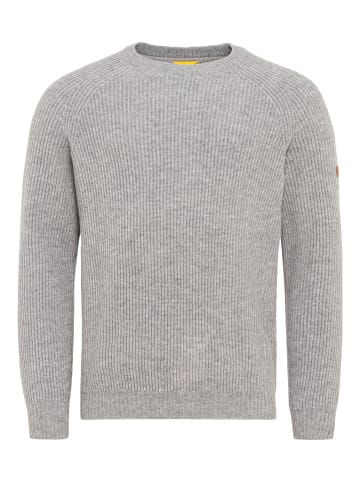 Camel Active Strickpullover aus warmer Lammwolle in Grau