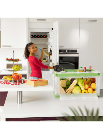 relaxdays 8x Transportbox in Grün - 60 l