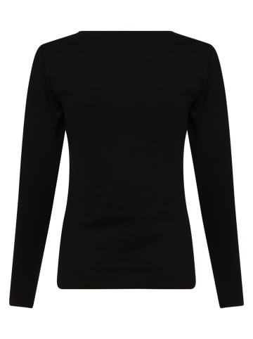 Langarmshirt in schwarz