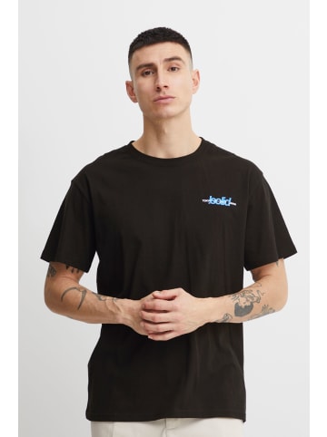 !SOLID T-Shirt in schwarz