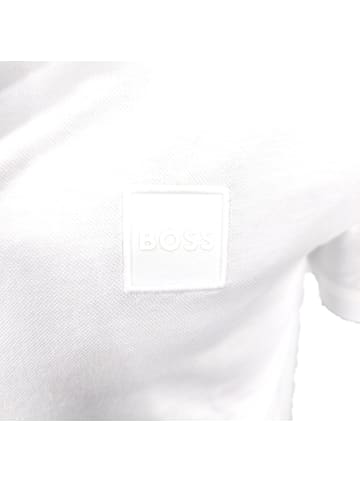 BOSS Poloshirt mit Logo in Weiß