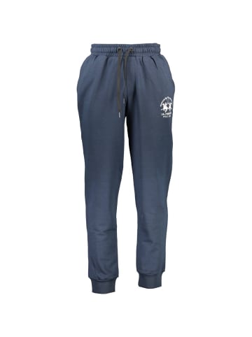 La Martina Blaue Baumwoll-Jogginghose