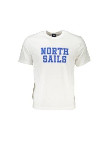 North Sails Weißes Baumwoll-T-Shirt