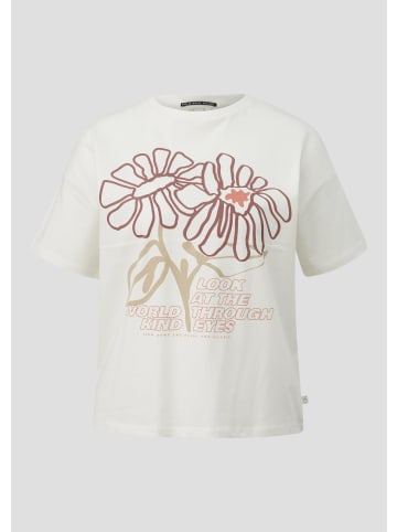 QS T-Shirt in 02D0_creme