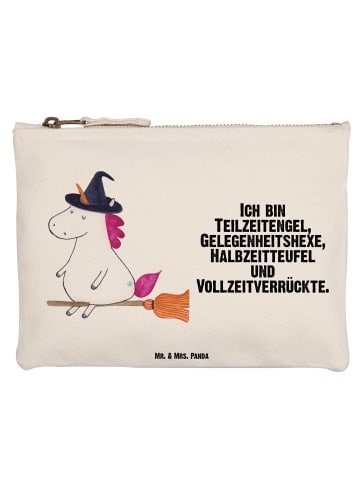 Mr. & Mrs. Panda Federmappe Einhorn Hexe mit Spruch in Weiß