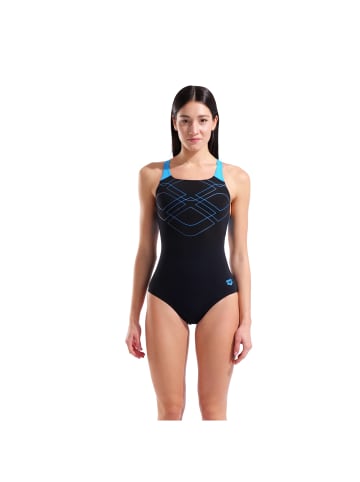 Arena Graphic Swimmsuit Swim Pro Back Blickdicht in schwarz