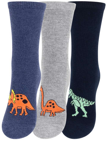 Cotton Prime® 6 Paar Kinder Socken - Dinos in Bunt