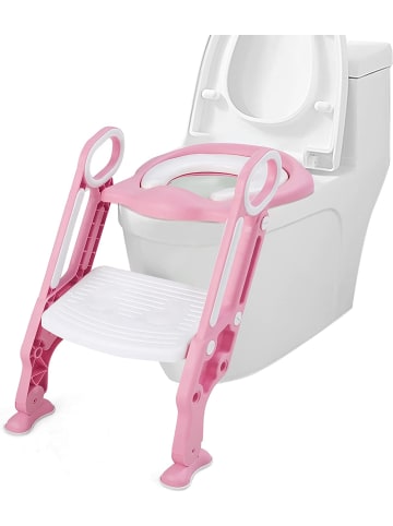 COSTWAY Toilettentrainer für 2-7 Jahre in Rosa