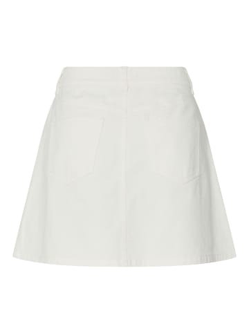 Pieces Jeansrock in Bright White