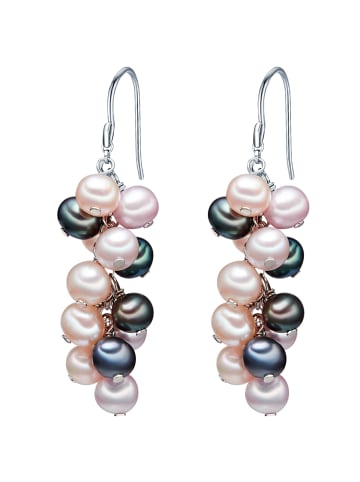 Valero Pearls Perlen-Ohrhänger Sterling Silber Süßwasser-Zuchtperle in rosa