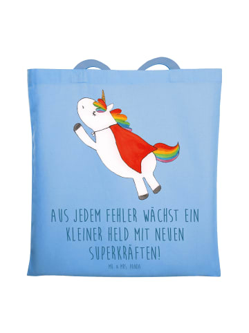 Mr. & Mrs. Panda Shopping Tasche Fehler machen lernen mit Spruch in Sky Blue