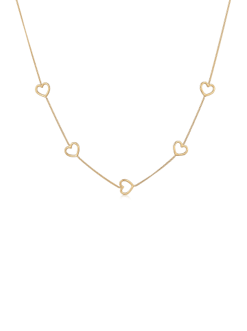 Elli Halskette 925 Sterling Silber Herz in Gold