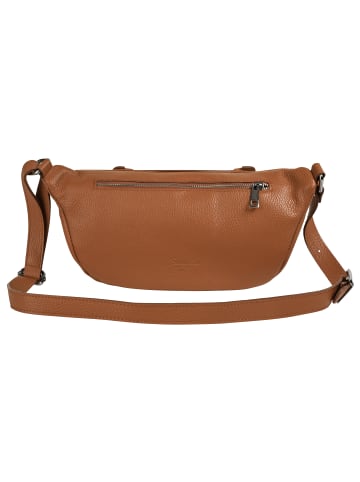 Samantha Look Gürteltasche echt Leder in cognac