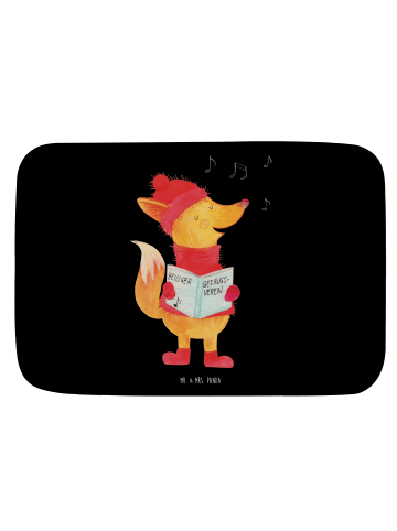 Mr. & Mrs. Panda Badematte Fuchs Sänger ohne Spruch in Schwarz