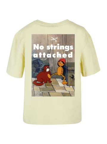 F4NT4STIC Tee Pinocchio No Strings Attached in softyellow
