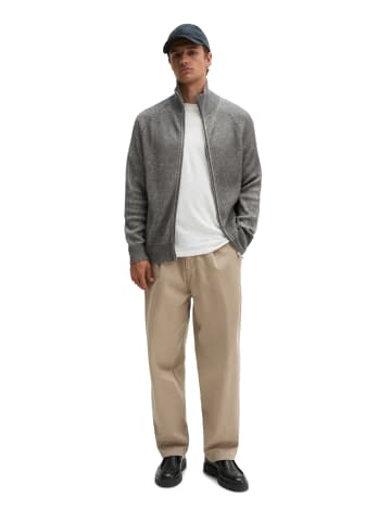 Marc O'Polo Stehkragen-Strickjacke regular in Medium Grey