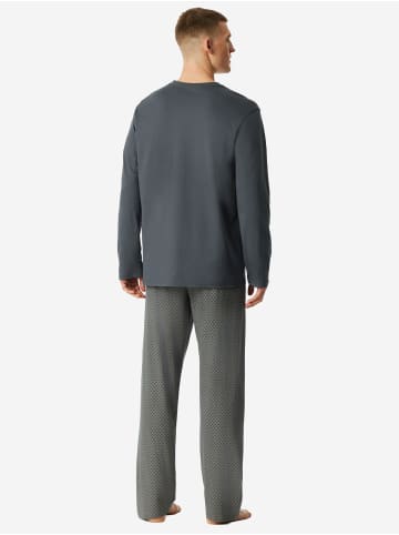 Schiesser Pyjama Comfort Essentials in dunkelgrau