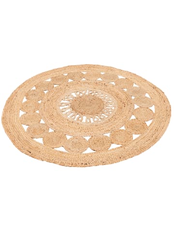 Pergamon Jute Teppich Pia in beige