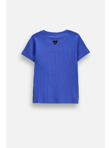Coccodrillo Geripptes T-Shirt mit kurzen Ärmeln in blau