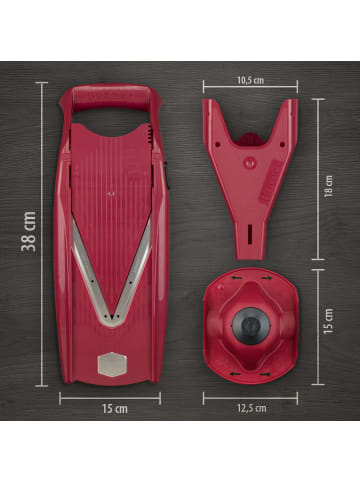 Börner Gemüsehobel V5 PowerLine Starter Set in rot