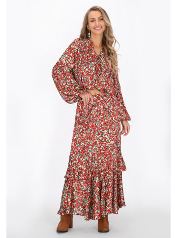 IZIA Blouse in red multicolor