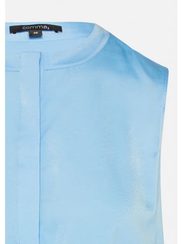 comma Bluse ärmellos in Blau